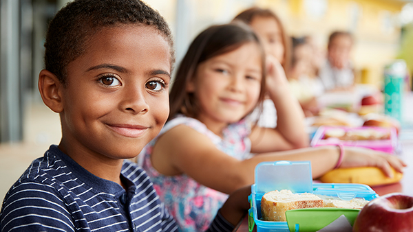 Kids at lunch